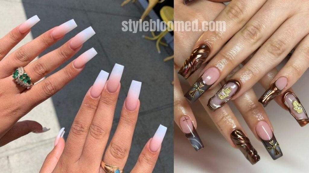 Top 30 French Tip Square Nail Designs for Manicure in 2024