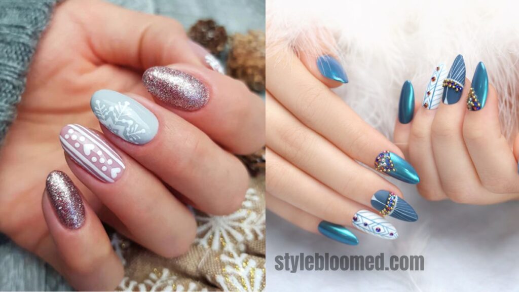 30 Winter Wonderland Acrylic And Gel Nails