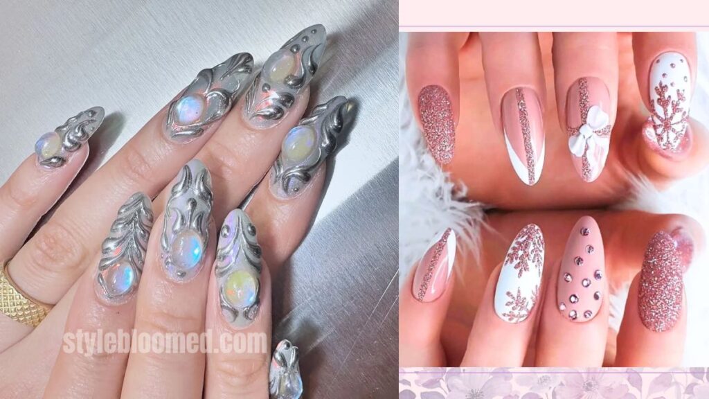 30 Winter Wonderland Acrylic And Gel Nails